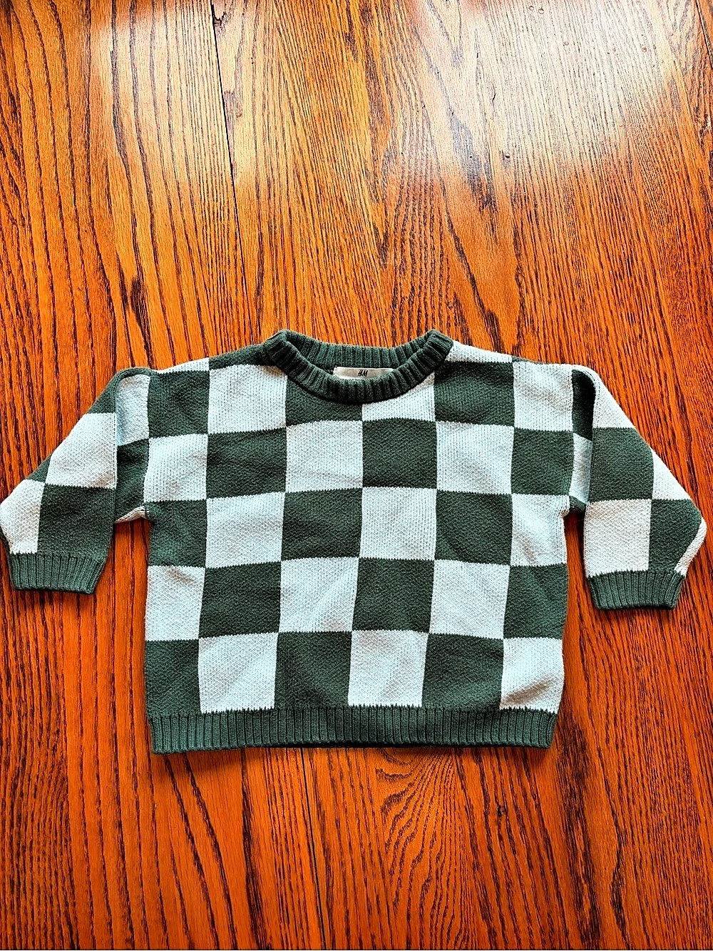 H&M Boys Checkered Sweater Size 2T